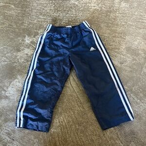 adidas Navy Blue Jogger Pants with White Stripes